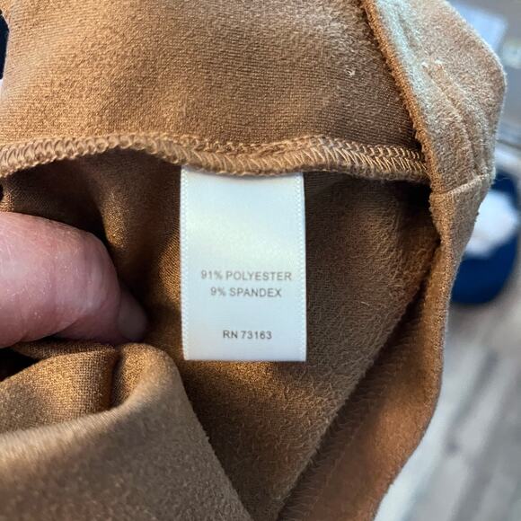 Spense Faux Suede Laser Cutout Sleeveless Dress 6 Western Cowgirl Yellowstone - Picture 7 of 7